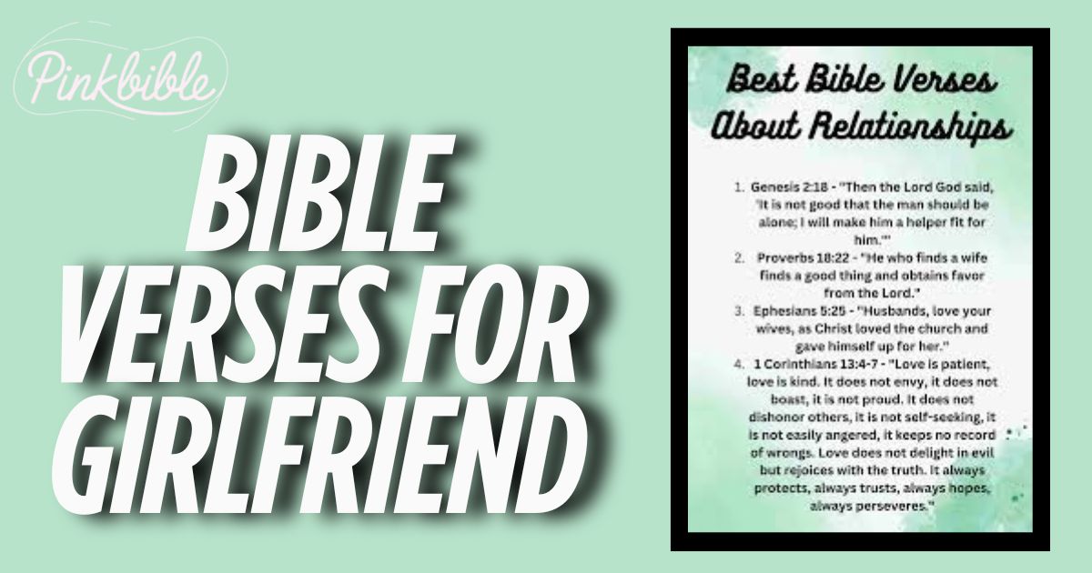 Bible Verses For Girlfriend