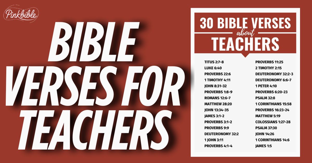 Bible Verses For Teachers